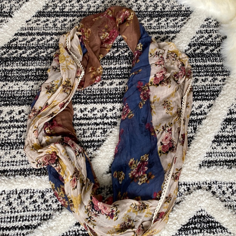Maurices Infinity floral scarf